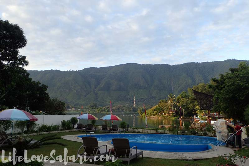 Lake Toba view from Zoe's Paradise Hotel